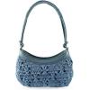 imageSam Edelman Layla Floral Raffia Shoulder BagDenim Blue