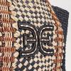 imageSam Edelman Marley Raffia Collapsible Small Tote BagBlack Mix