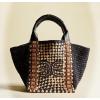 imageSam Edelman Marley Raffia Collapsible Small Tote BagBlack Mix