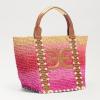 imageSam Edelman Marley Raffia Collapsible Small Tote BagCoral