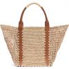 imageSam Edelman Marley Raffia Collapsible Tote Bag Brown Mix