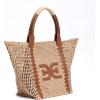 imageSam Edelman Marley Raffia Collapsible Tote Bag Brown Mix