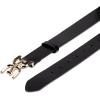 imageSam Edelman Womens Casual DoubleE Logo Plaque Buckle Leather Belt for Jeans and TrousersBlack