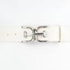 imageSam Edelman Womens Casual DoubleE Logo Plaque Buckle Leather Belt for Jeans and TrousersIvory