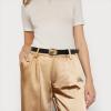 imageSam Edelman Womens Fully Adjustable Fashion Plaque Buckle Leather Belt for Jeans Trousers and DressesBlack