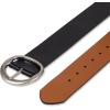 imageSam Edelman Womens TwoinOne Reversible Center Bar Buckle Belt Black Centerbar SmallBlack Centerbar