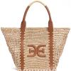 imageSam Edelman Marley Raffia Collapsible Tote Bag Brown Mix