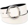 imageSam Edelman Womens TwoinOne Reversible Center Bar Buckle Belt Black Centerbar SmallIvoryBlack
