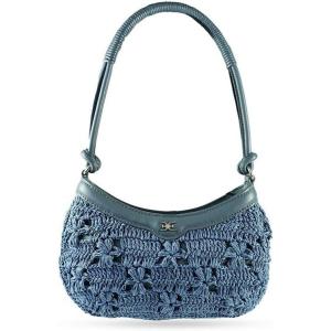 imageSam Edelman Layla Floral Raffia Shoulder BagDenim Blue