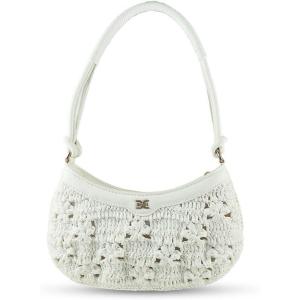 imageSam Edelman Layla Floral Raffia Shoulder BagEggshell