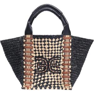 imageSam Edelman Marley Raffia Collapsible Small Tote BagBlack Mix