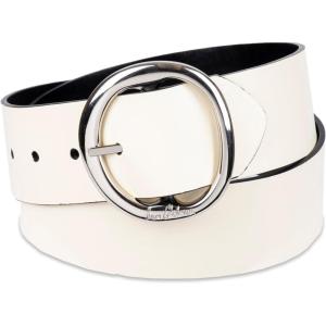 imageSam Edelman Womens TwoinOne Reversible Center Bar Buckle Belt Black Centerbar SmallIvoryBlack