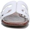imageSam Edelman Womens Bay Flat SandalBright White Leather