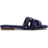 imageSam Edelman Womens Bay Flat SandalDark Winter Violet Velvet