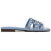 imageSam Edelman Womens Bay Flat SandalLight Denim Blue Jewel