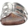 imageSam Edelman Womens Bay Flat SandalLiquid Soft Silver