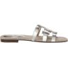 imageSam Edelman Womens Bay Flat SandalSilver Platinum