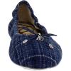 imageSam Edelman Womens Felicia Ballet FlatAtlantic Blue Tweed