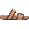 imageSam Edelman Womens Rowan Slide SandalDark NaturalRich Cognac