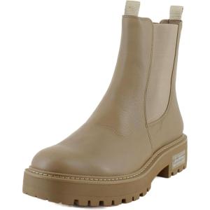 imageSam Edelman Laguna Cedarwood Leather Chelsea Moto Rounded Toe Pull On BootsCedarwood Leather