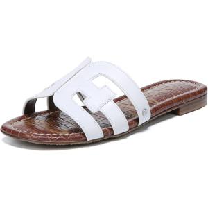 imageSam Edelman Womens Bay Flat SandalBright White Leather