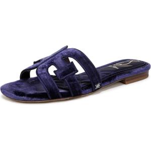 imageSam Edelman Womens Bay Flat SandalDark Winter Violet Velvet