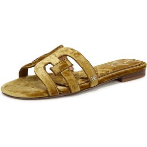 imageSam Edelman Womens Bay Flat SandalGreen Chartreuse Velvet