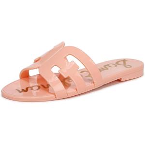 imageSam Edelman Womens Bay Jelly Flat SandalPink Rosette