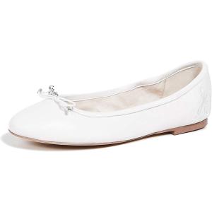 imageSam Edelman Womens Felicia Ballet FlatBright White Leather