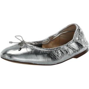 imageSam Edelman Womens Felicia Ballet FlatSoft Silver Crinkle