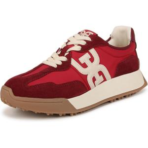 imageSam Edelman Womens Langley Lace Up SneakerDeep Scarlet