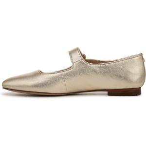 imageSam Edelman Womens Michaela Stud Mary Jane FlatGold Leaf