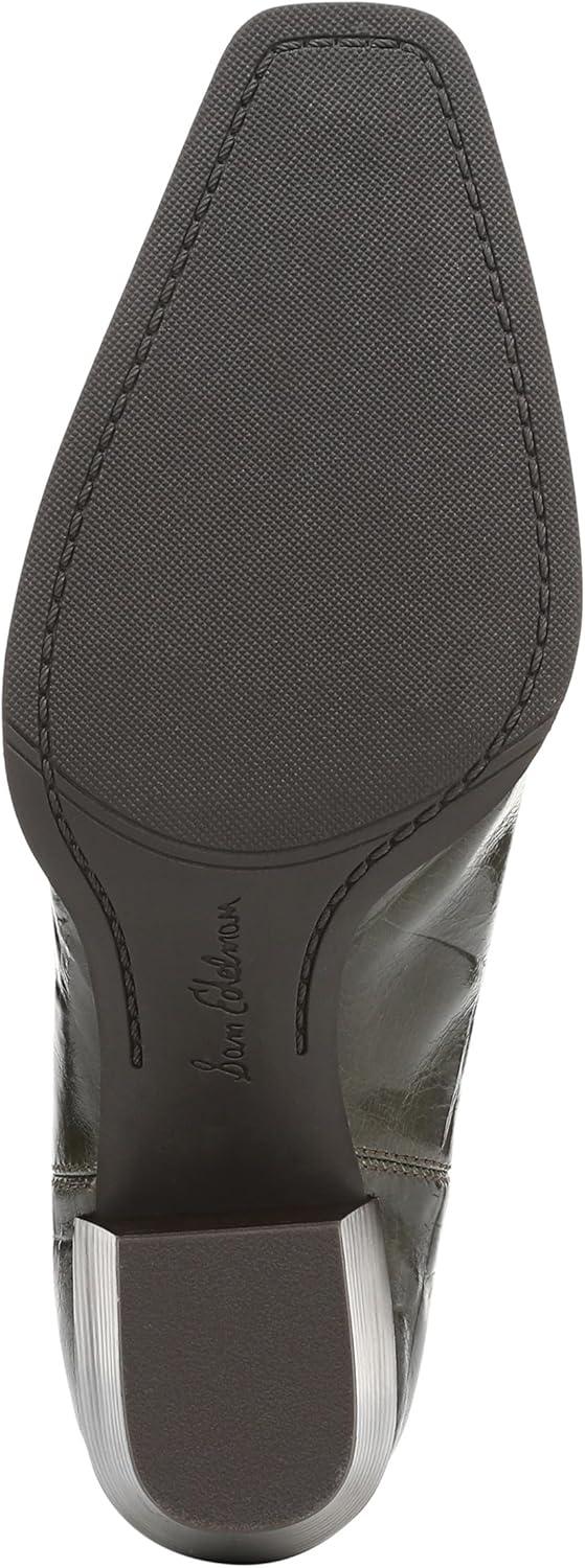imageSam Edelman Womens Ashtyn Ankle BootDeep Olive Croco