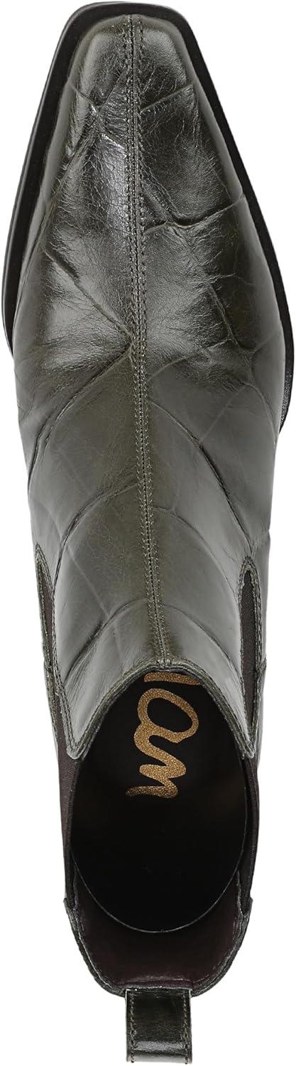 imageSam Edelman Womens Ashtyn Ankle BootDeep Olive Croco