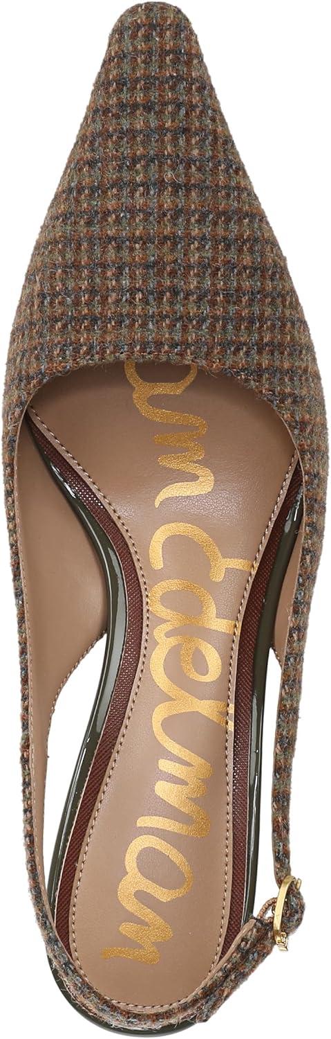 imageSam Edelman Womens Bianka Sling PumpBrown Plaid Multi
