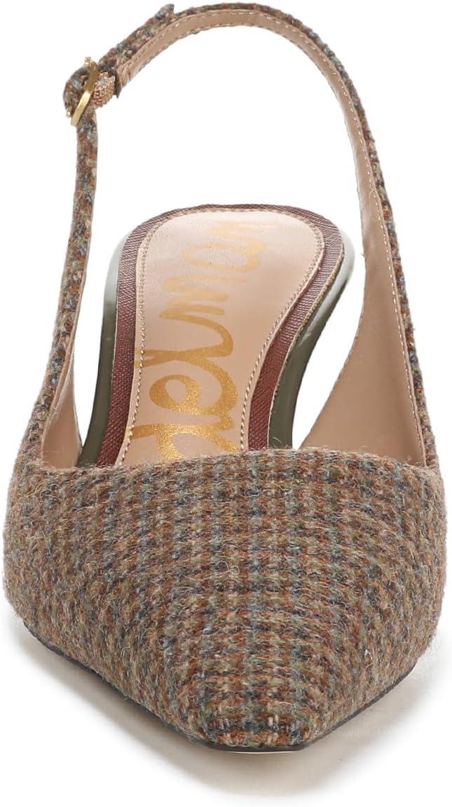 imageSam Edelman Womens Bianka Sling PumpBrown Plaid Multi