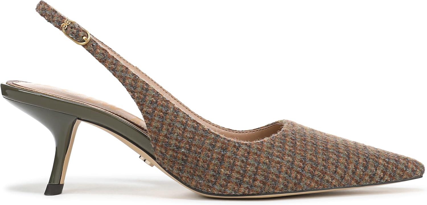 imageSam Edelman Womens Bianka Sling PumpBrown Plaid Multi