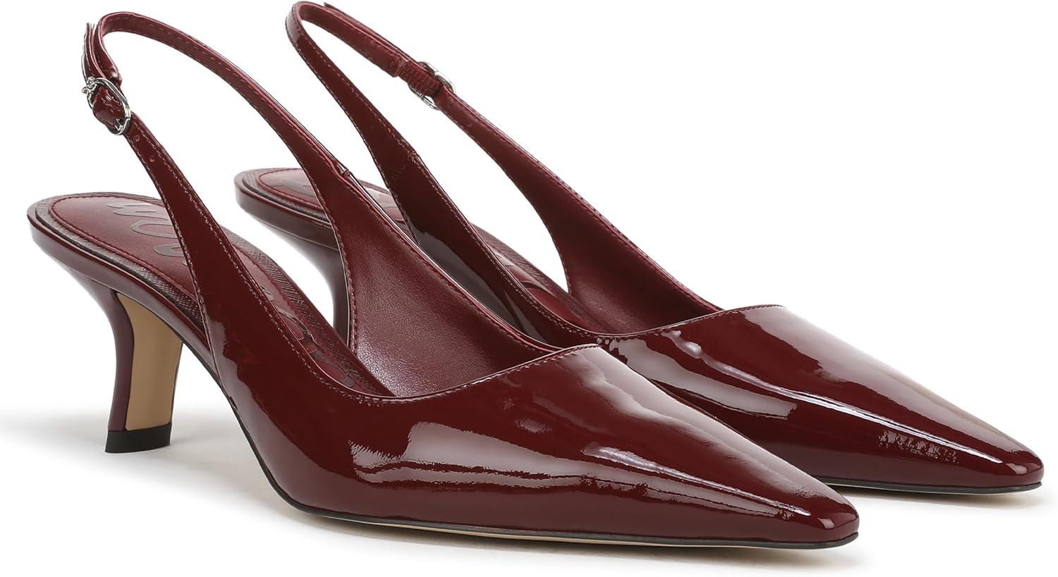 imageSam Edelman Womens Bianka Sling PumpFrench Merlot Patent