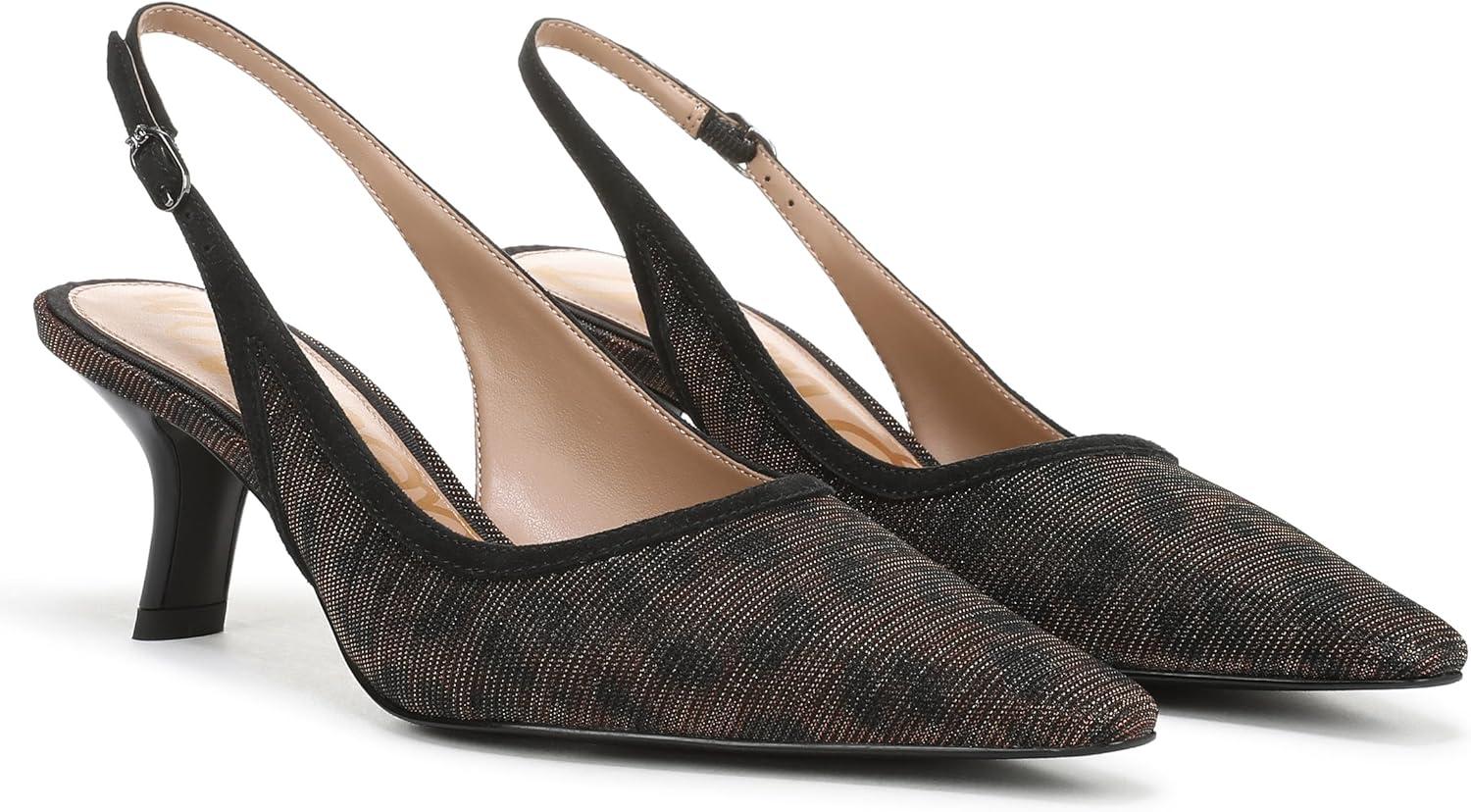 imageSam Edelman Womens Bianka Sling PumpGilded Brown Leopard Glitz
