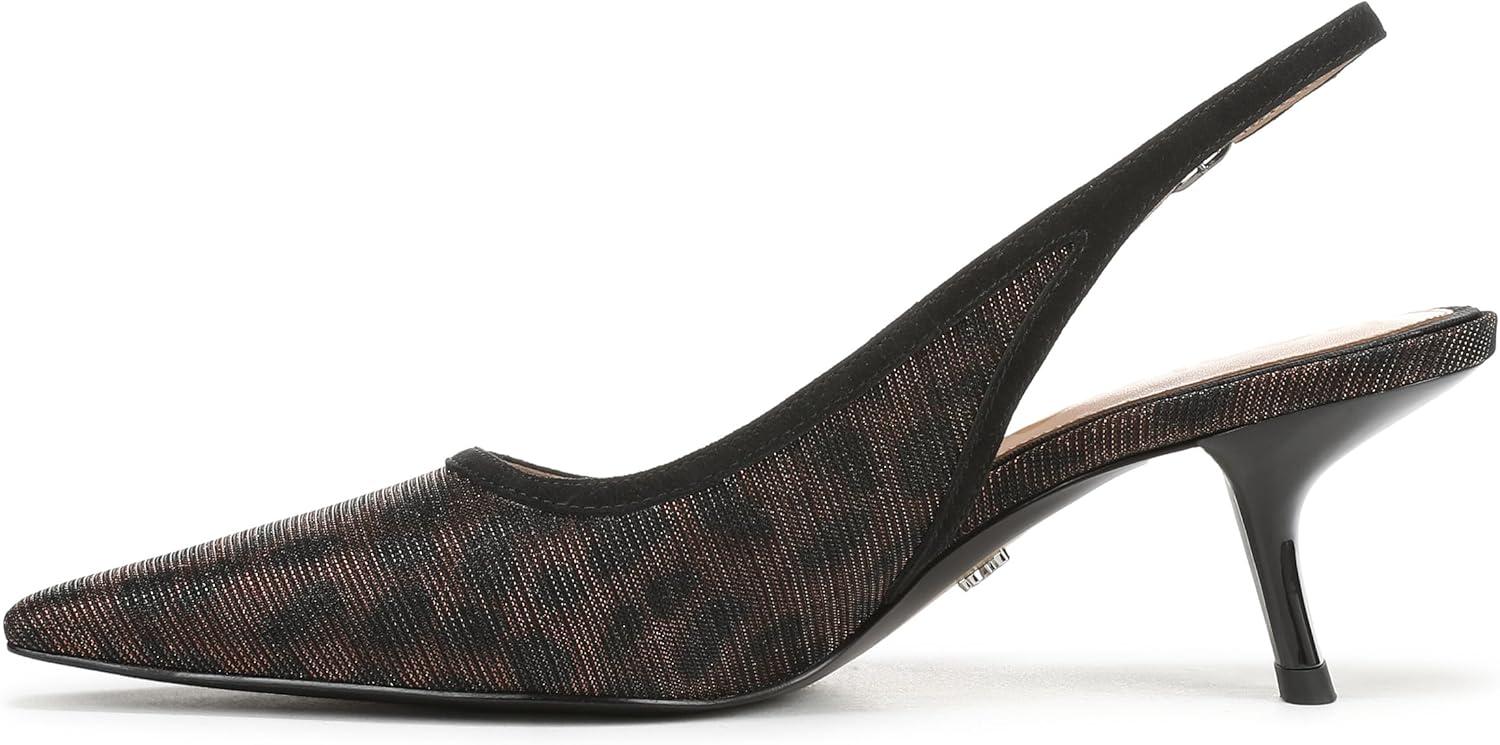 imageSam Edelman Womens Bianka Sling PumpGilded Brown Leopard Glitz