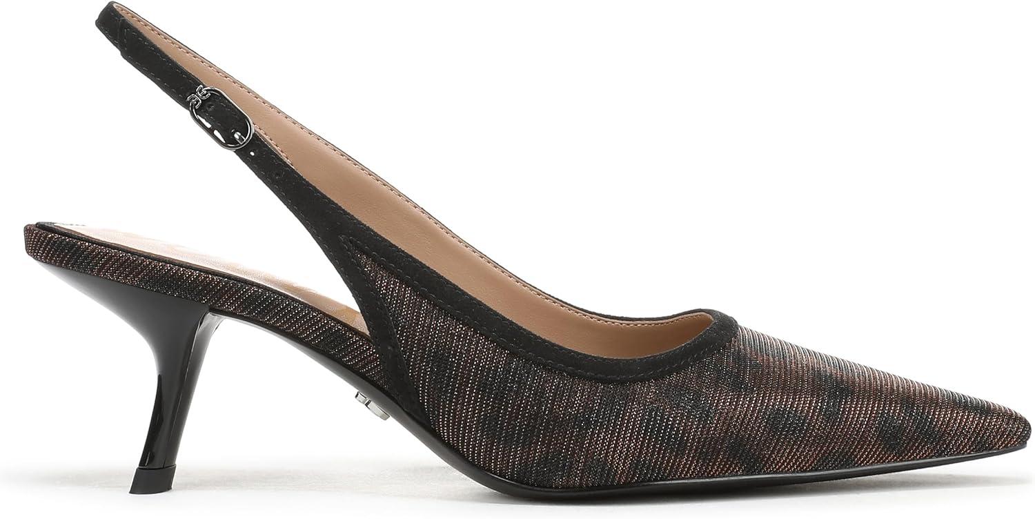 imageSam Edelman Womens Bianka Sling PumpGilded Brown Leopard Glitz