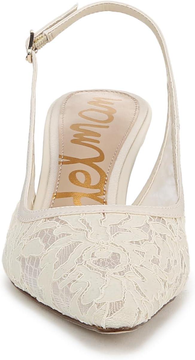imageSam Edelman Womens Bianka Sling PumpIvory Lace