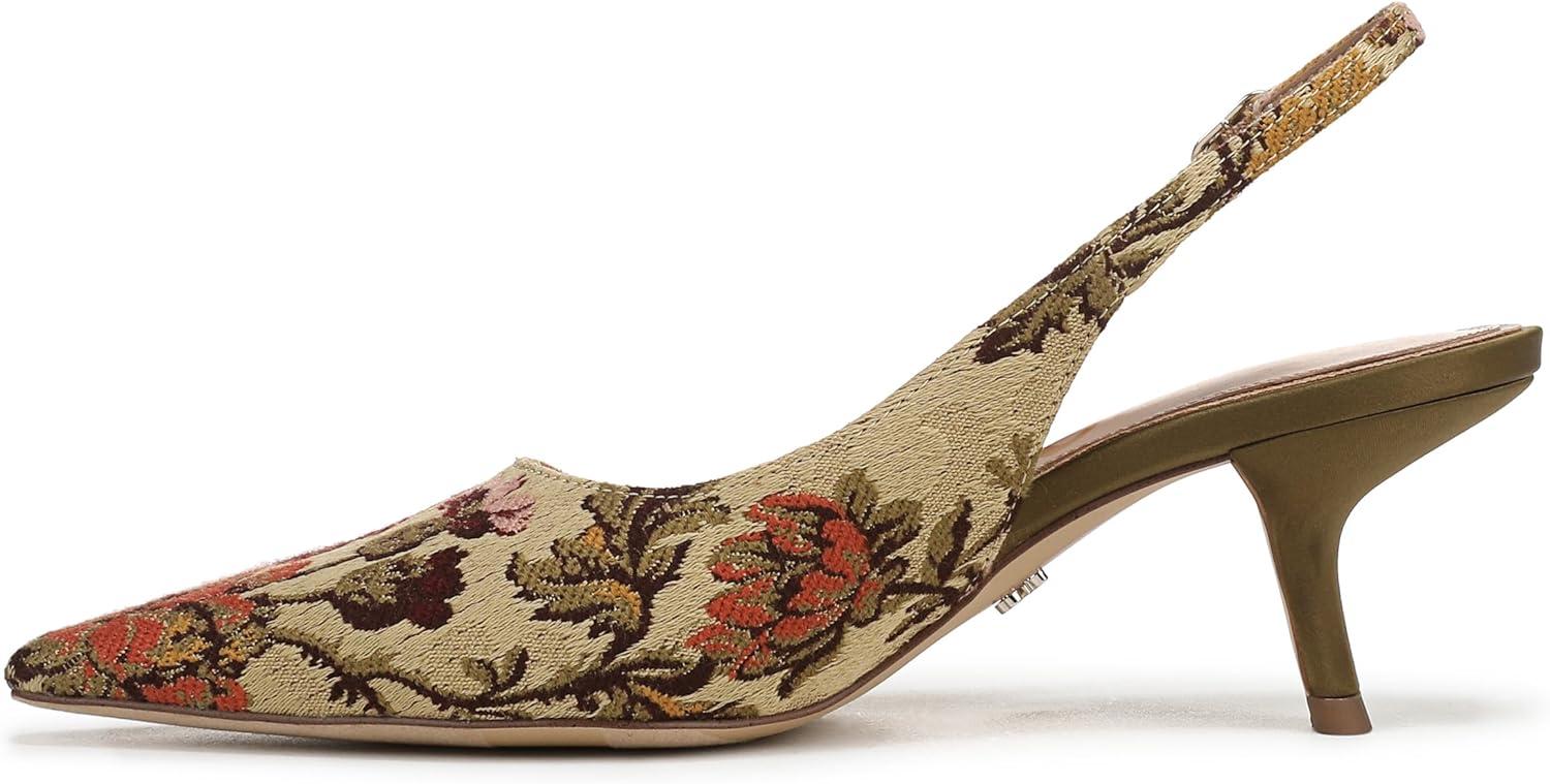 imageSam Edelman Womens Bianka Sling PumpNatural Floral Multi