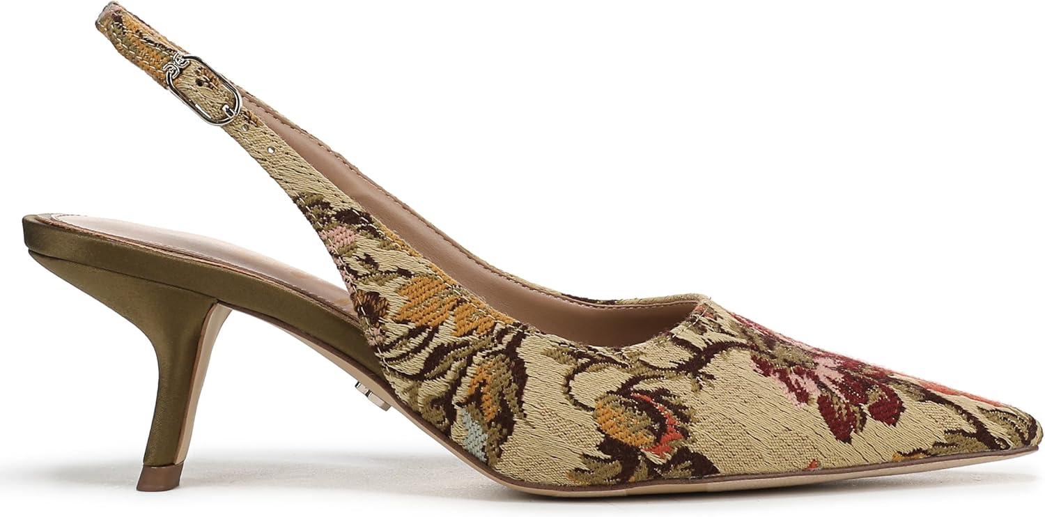 imageSam Edelman Womens Bianka Sling PumpNatural Floral Multi
