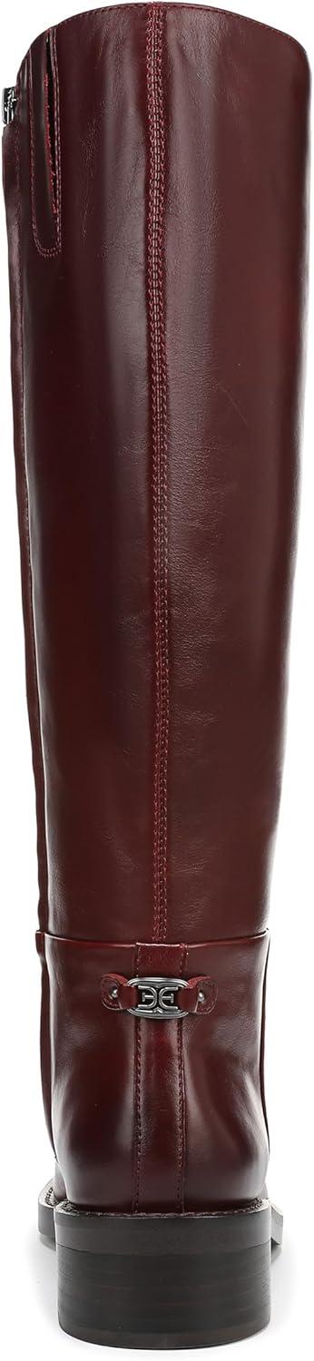 imageSam Edelman Womens Milla Equestrian BootFrench Burgundy Wide Calf