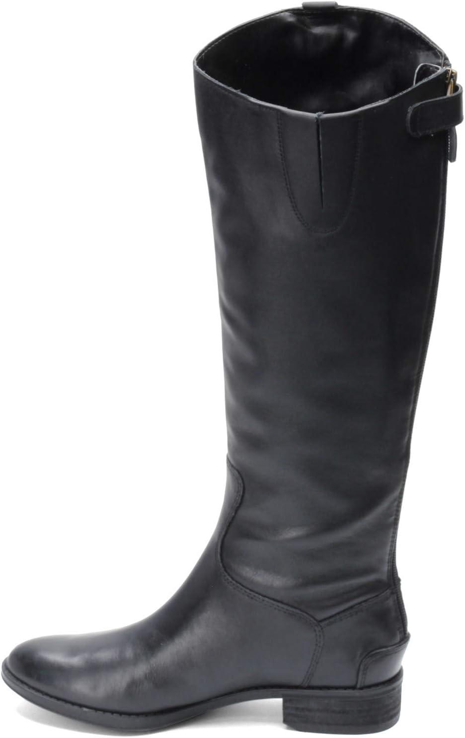 imageSam Edelman Womens Penny Leather Riding BootBlack Leather