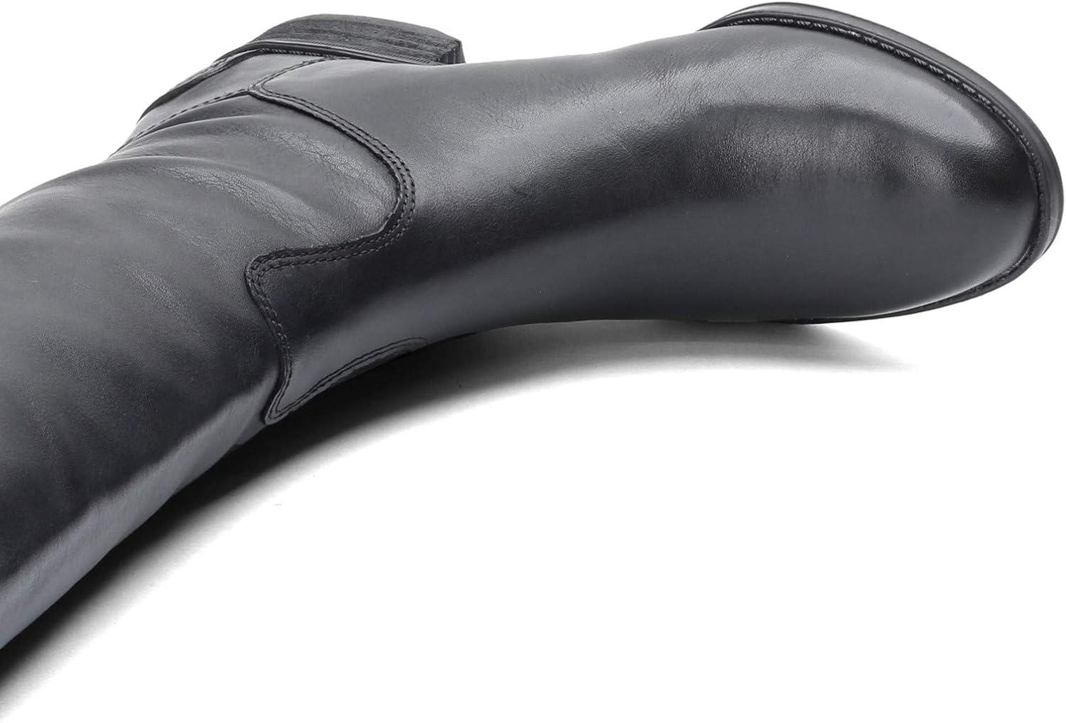 imageSam Edelman Womens Penny Leather Riding BootBlack Leather