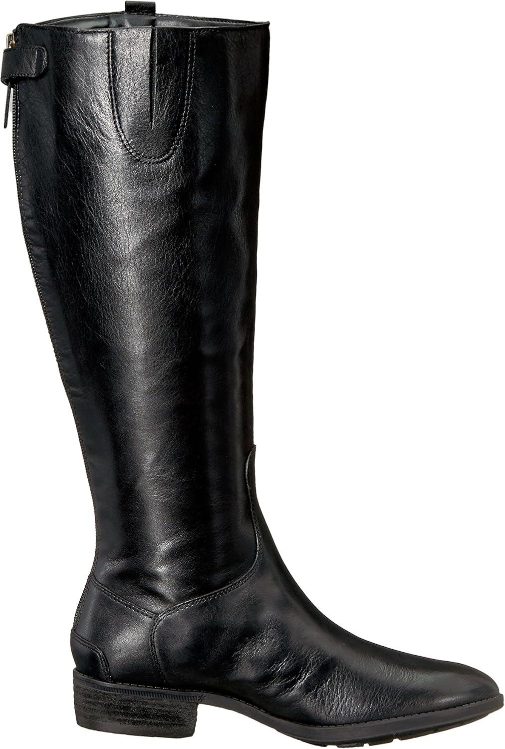 imageSam Edelman Womens Penny Leather Riding BootBlack Leather Wide Calf