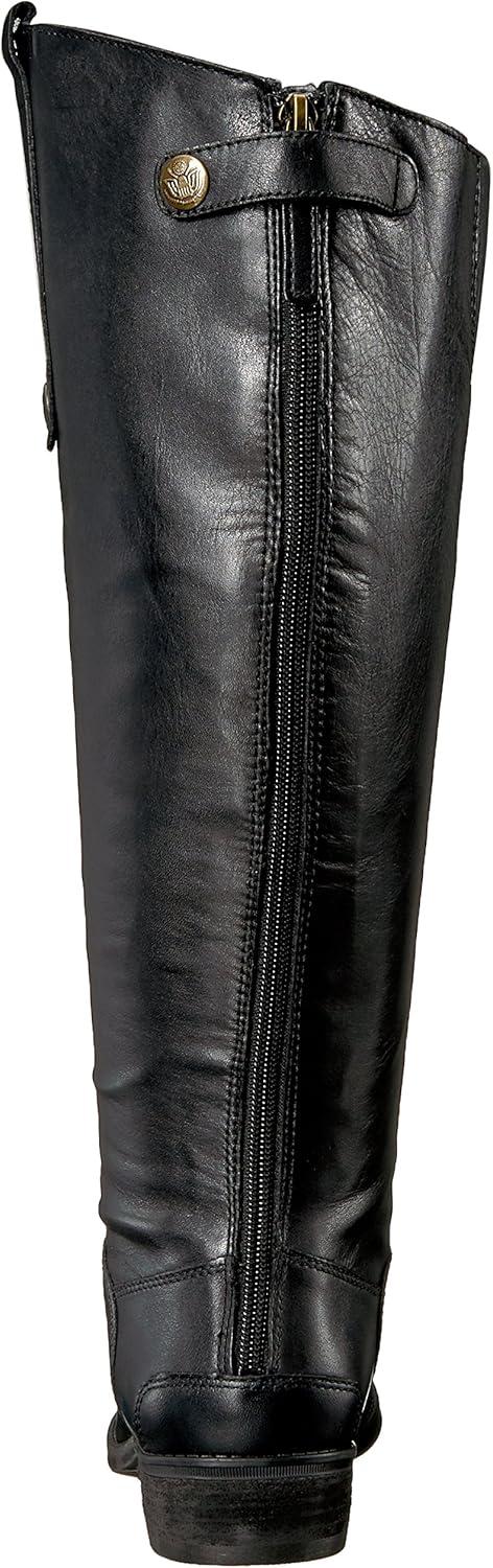 imageSam Edelman Womens Penny Leather Riding BootBlack Leather Wide Calf
