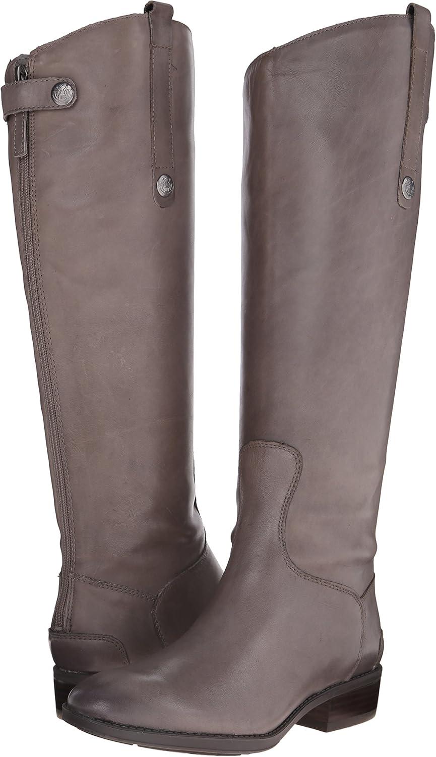 imageSam Edelman Womens Penny Leather Riding BootGrey Frost